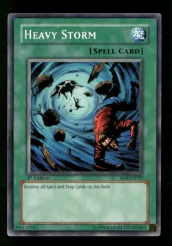 Heavy Storm #SD4-EN019 Yugioh 1st Edition - Image 1
