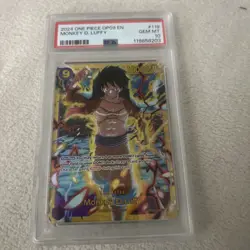 2024 One Piece OP09 EN #119 Monkey D. Luffy PSA 10 GEM MINT - Image 1