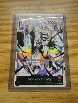 Monkey.D.Luffy ST21-001 Parallel Foil Leader Starter Deck EX Gear 5 One Piece NM - Image 5