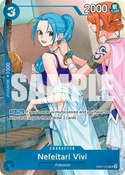 Nefeltari Vivi SR Extra Booster: One Piece Heroines Edition EB02-026 NM - Image 1