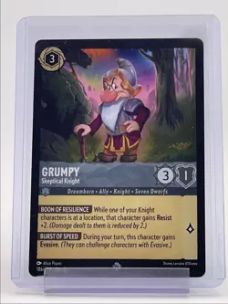 GRUMPY 2024 DISNEY LORCANA SHIMMERING SKIES SUPER RARE Q4385 - Image 1
