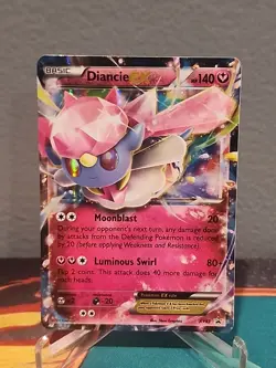 Diancie EX XY43 Black Star Promo Pokemon Card MP - Image 1
