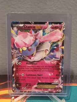 Diancie EX XY43 Black Star Promo Pokemon Card MP - Image 4