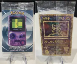 Sealed Ancient Mew Promo Pokemon Card Australian Version w/ GameBoy Insert RARE - Image 1