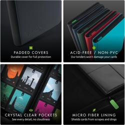 12 Pocket Trading Card Zip Binder, 480 Cards, Premium Exo-Tec Album Material, 20 - Image 5