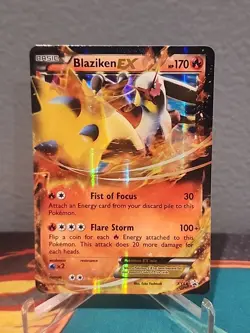 Blaziken EX XY54 Black Star Promo Pokemon Card MP - Image 1