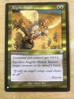 MTG Magic the Gathering Angelic Shield (INV-228/3034) The List NM - Image 1