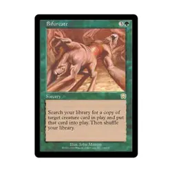 WOTC MtG Mercadian Masques Bifurcate (R) (Foil) EX - Image 1