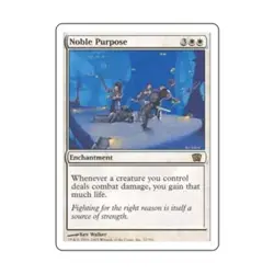 WOTC MtG 8th Ed Noble Purpose (R) (Foil) EX - Image 1