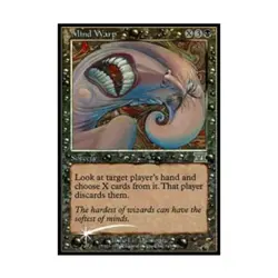 WOTC MtG FNM Promos Mind Warp (P) (Foil) EX - Image 1