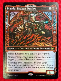 MTG Foil 1X Magda, Brazen Outlaw X1 (Showcase) Kaldheim Magic - SP/NM - Image 1