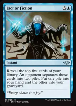 Fact or Fiction -Foil Light Play MTG Modern Horizons - Image 1