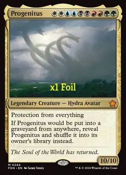 MTG Foil Foundations FDN Progenitus NM - Image 1
