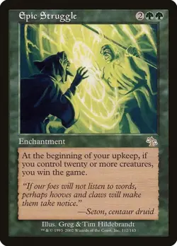 MTG NM English Epic Struggle Judgment - Image 1