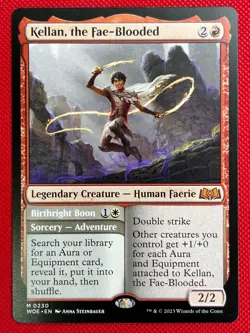 MTG 1X Kellan, the Fae - Blooded X1 Wilds of Eldraine Magic - NM/MT - Image 1