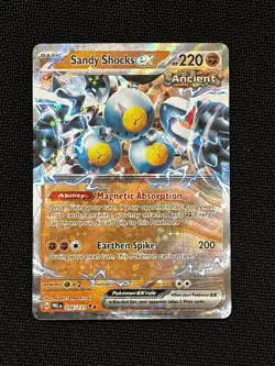 Pokemon Sandy Shocks EX 056/131 Sv: Prismatic Evolutions Full Art Holo 220HP - Image 2