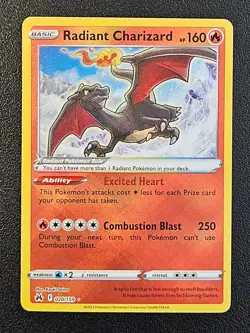 Radiant Charizard 020/159 Radiant Rare Crown Zenith Pokemon - NM - Image 1