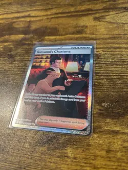 POKEMON TCG Giovanni's Charisma 204/165 Sv: Scarlet & Violet 151 Holo - Image 3