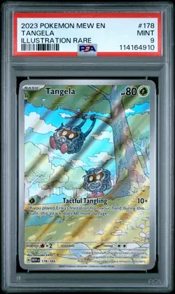2023 POKEMON MEW EN-151 ILLUSTRATION RARE #178 TANGELA PSA 9 - Image 1