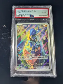 Pokemon TCG Sawk 130/086 Illustration Rare Sv: White Flare PSA 8 - Image 1