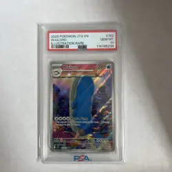 2025 POKEMON JTG EN-JOURNEY TOGETHER ILLUSTRATION RARE #162 WAILORD PSA 10 - Image 2