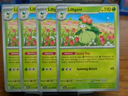 Pokemon TCG Journey Together Lilligant 007/159 x4 Playset - Image 1