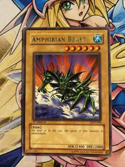 (VC) Yugioh: Amphibian Beast - LON-E008 - Rare - 1st Edition - LP - Image 1