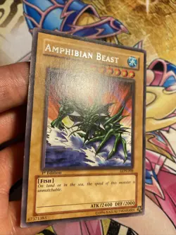 (VC) Yugioh: Amphibian Beast - LON-E008 - Rare - 1st Edition - LP - Image 2