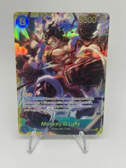 One Piece Monkey.D.Luffy Secret Rare Foil OP11-118 English - Image 1