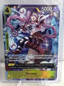 Perona (Alt Art) OP14-111 English - THE AZURE SEA'S SEVEN - One Piece Alternate - Image 1
