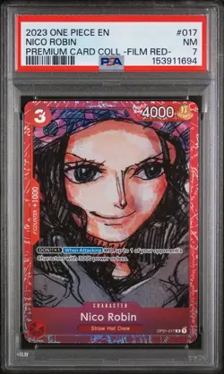 2023 ONE PIECE PREMIUM COLLECTION ONE PIECE FILM RED #017 NICO ROBIN PSA 7 - Image 1