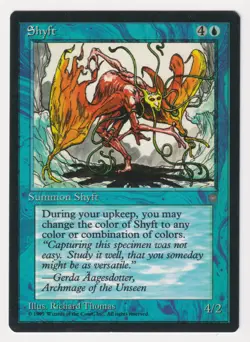 Dark Print Shyft LP Ice Age 1995 WOTC MTG Magic Misprint Vintage Rare Spirit! - Image 1