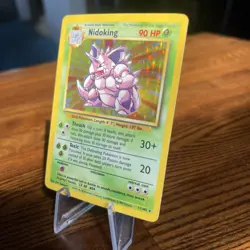 Pokemon TCG Nidoking Base Set Holo Unlimited Rare Card 11/102 LP/NM Condition - Image 3