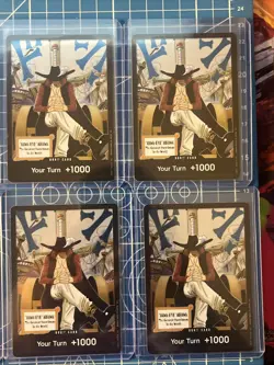 One piece TCG Mihawk DON x10 cards foil NM - Image 4