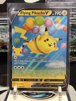 Pokemon 2021 Flying Pikachu VMAX Full Art Celebrations Card 006/025 NM - Image 1