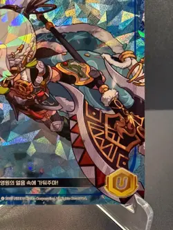 MapleStory Collection Card Polearm Hero Aran CLS_116 Unique Korean NM - Image 5