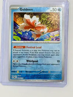 Pokemon TCG Goldeen Prismatic Evolutions Masterball Holo Card 020/131 - Image 1