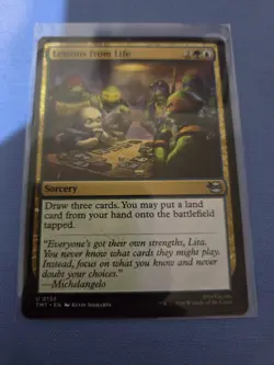 Lessons from Life Magic The Gathering TMT 155 NM Teenage Mutant Ninja Turtles - Image 1