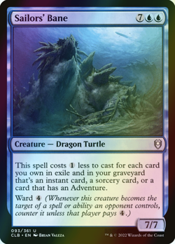 MTG Sailors' Bane Foil ** Battle for Baldur's Gate ** English (NM) - Image 1