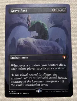 MTG Magic Grave Pact Borderless 639 Commander Masters NM - Image 1