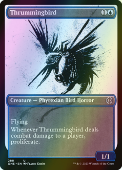 MTG Thrummingbird Showcase Foil ** Phyrexia: All Will Be One ** English (NM) - Image 1