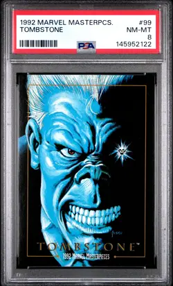 1992 MARVEL MASTERPIECES #99 TOMBSTONE PSA 8 - Image 1