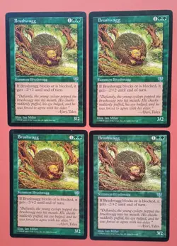 Magic the Gathering MTG Mirage BRUSHWAGG X 4 V LP/EX RARE 1996 Nice! - Image 1
