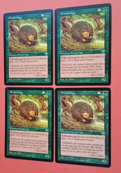 Magic the Gathering MTG Mirage BRUSHWAGG X 4 V LP/EX RARE 1996 Nice! - Image 2