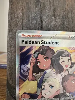 Pokemon Paldean Student 231/091 SV: Paldean Fates Holo English Card Full Art - Image 2