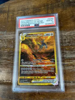 POKEMON 2023 Crown Zenith Secret Rare ORIGIN FORME DIALGA Vstar #GG68 PSA 10 - Image 1