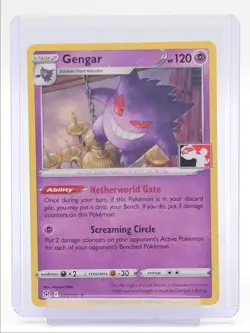 GENGAR 2022 POKEMON LOST ORIGIN STAMP PRIZE PLAYER'S PACK RARE 066/196 Q0847 - Image 1