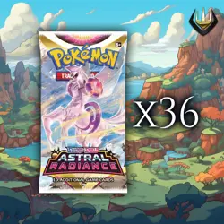 36x Astral Radiance Pokemon Booster Pack Lot - Image 1