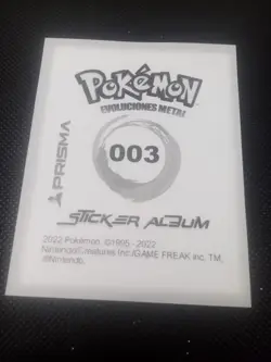 2022 POKEMON Prizma Sticker #003 Venusaur Gold Star Holo Peru Gradeable - Image 2