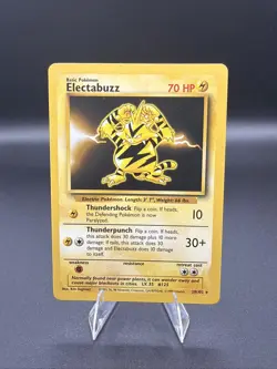 Pokemon TCG - ELECTABUZZ - 20/102 - RARE - UNLIMITED - BASE SET (1999) WOTC - LP - Image 1